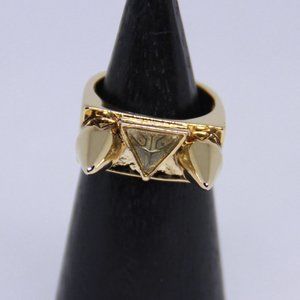 House of Harlow 1960 Double Spike and Gem Ring Size 6